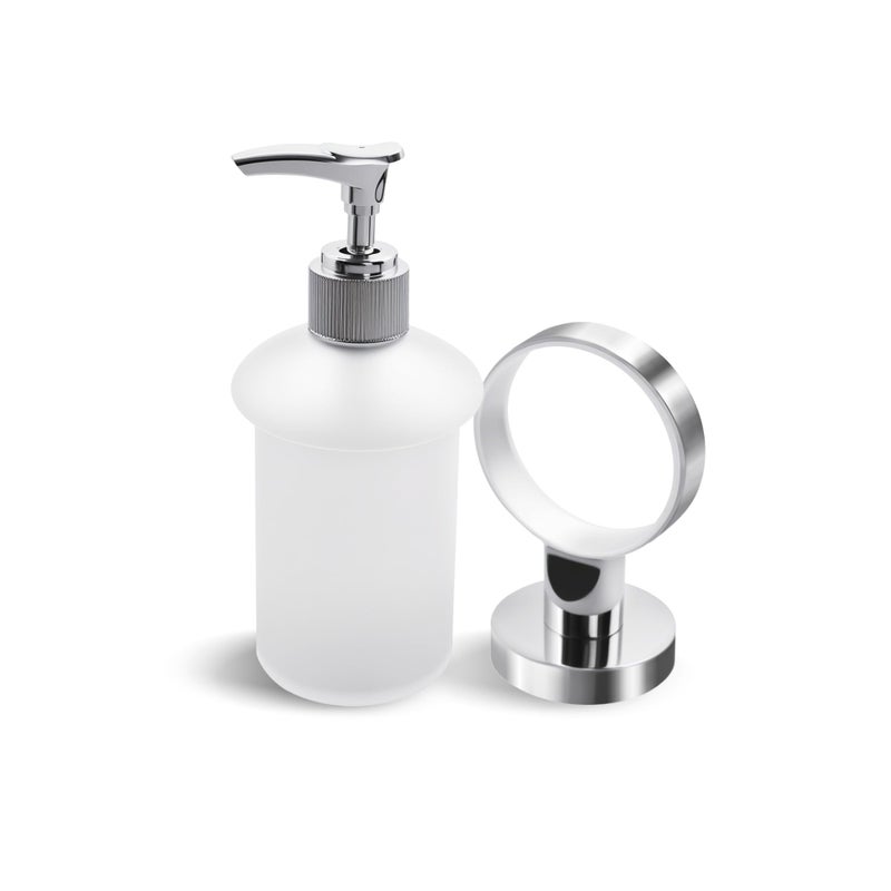 SWETON Bathroom Lavatory Soap Lotion Dispenser Pump Wall Mount with SUS304 Stainless Steel Holder - Image 1